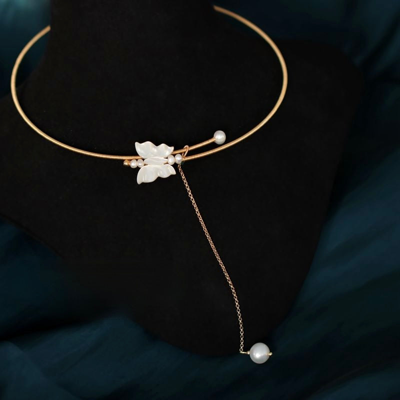 Butterfly Bangle Necklace